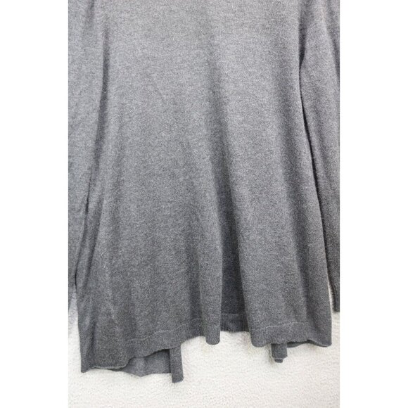 Joan Vass Long Sleeve Open Front Cardigan-Cashmere Blend-Size Medium - Picture 10 of 11